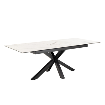 Jedálenský stôl HEAVEN 210 biela/čierna 4