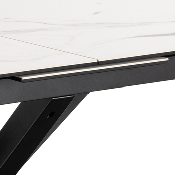 Jedálenský stôl HEAVEN 210 biela/čierna 6