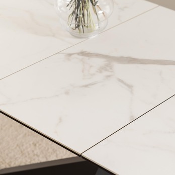 Jedálenský stôl HEAVEN 210 biela/čierna 8