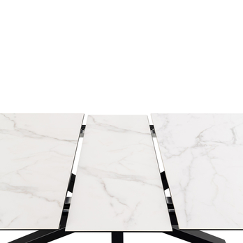 Jedálenský stôl HEAVEN 240 biela/čierna 2