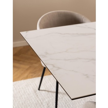 Jedálenský stôl HEAVEN 240 biela/čierna 8