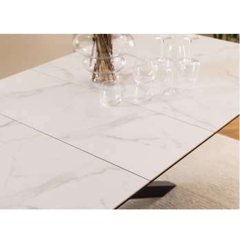 Jedálenský stôl HEAVEN 240 biela/čierna 9