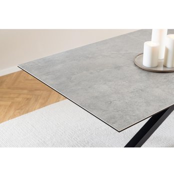 Jedálenský stôl HEAVEN 240 sivá/čierna 8