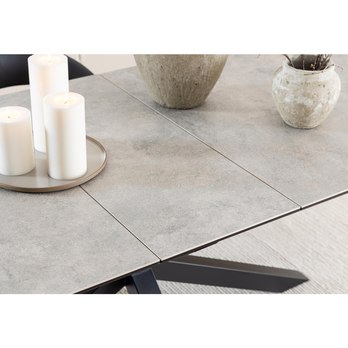 Jedálenský stôl HEAVEN 240 sivá/čierna 9