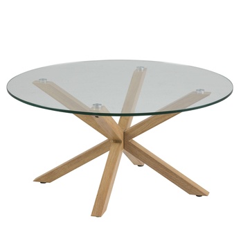 Konferenčný stolík HEAVEN 82 dub/priesvitná 2