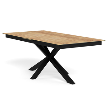 Jedálenský stôl HEAVEN I prírodná/matná čierna 1