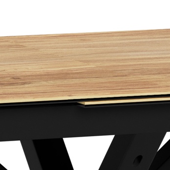 Jedálenský stôl HEAVEN I prírodná/matná čierna 5