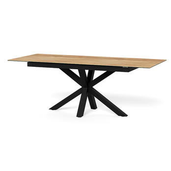 Jedálenský stôl HEAVEN II prírodná/matná čierna 1