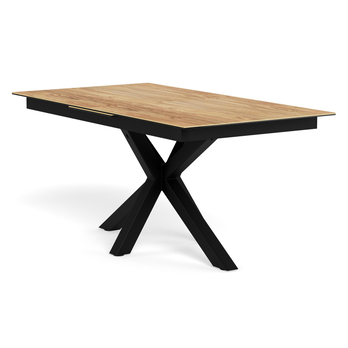 Jedálenský stôl HEAVEN II prírodná/matná čierna 2