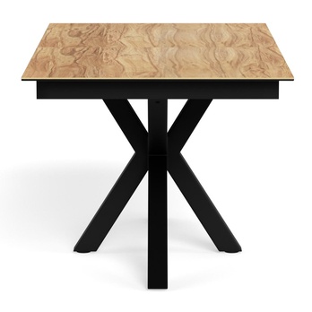 Jedálenský stôl HEAVEN II prírodná/matná čierna 4