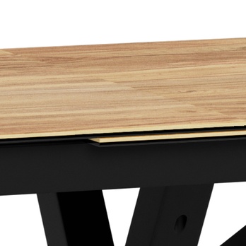 Jedálenský stôl HEAVEN II prírodná/matná čierna 6