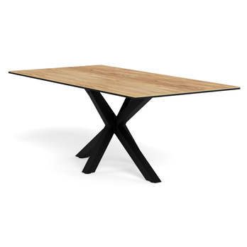 Jedálenský stôl HEAVEN III prírodná/matná čierna 2