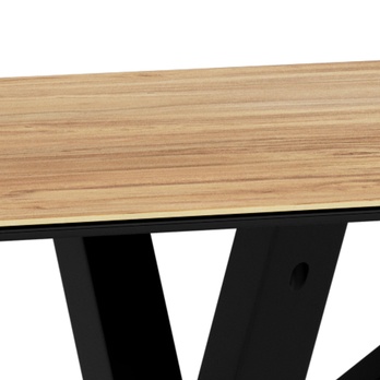 Jedálenský stôl HEAVEN III prírodná/matná čierna 6