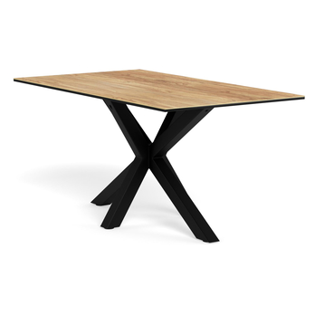 Jedálenský stôl HEAVEN IV prírodná/matná čierna 1