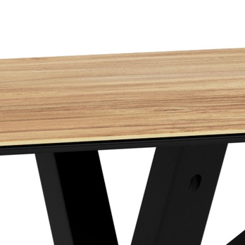 Jedálenský stôl HEAVEN IV prírodná/matná čierna 5