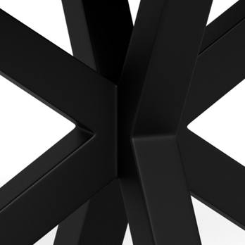 Jedálenský stôl HEAVEN IV prírodná/matná čierna 6