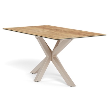 Jedálenský stôl HEAVEN IV prírodná/sivá 1