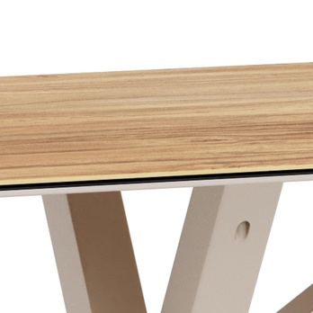 Jedálenský stôl HEAVEN IV prírodná/sivá 5