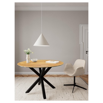 Jedálenský stôl HEAVEN V prírodná/matná čierna 1