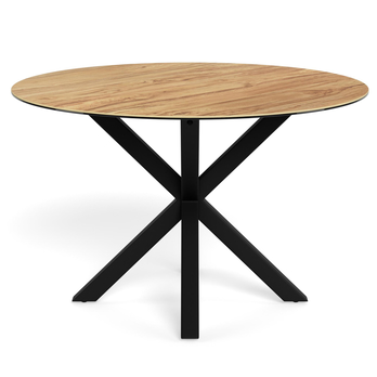 Jedálenský stôl HEAVEN V prírodná/matná čierna 2