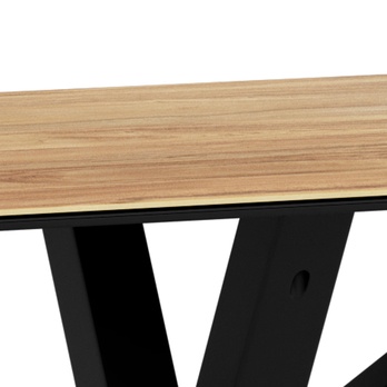 Jedálenský stôl HEAVEN VI prírodná/matná čierna 6