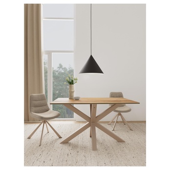 Jedálenský stôl HEAVEN VI prírodná/sivá 1