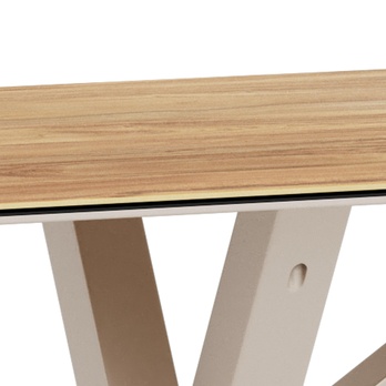 Jedálenský stôl HEAVEN VI prírodná/sivá 6