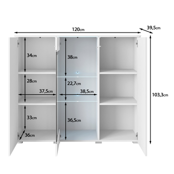 Komoda HECTOR dub wotan 5