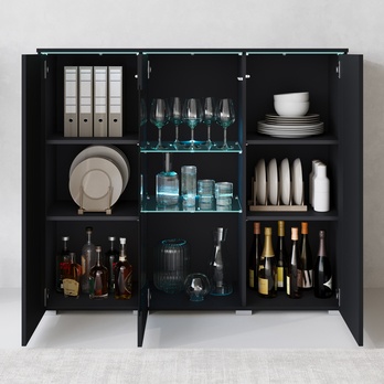 Komoda HECTOR čierna 2