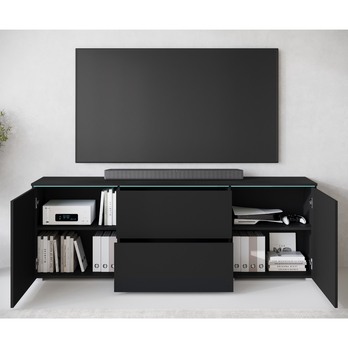 TV komoda HECTOR čierna 2