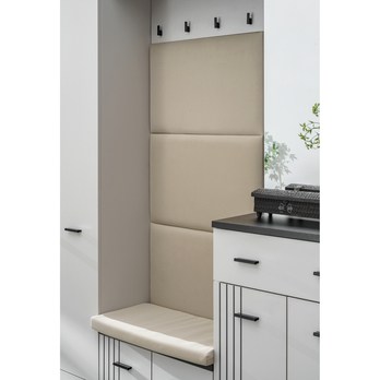 Predsieňový panel HEGU 10 kašmírová/čierna 1