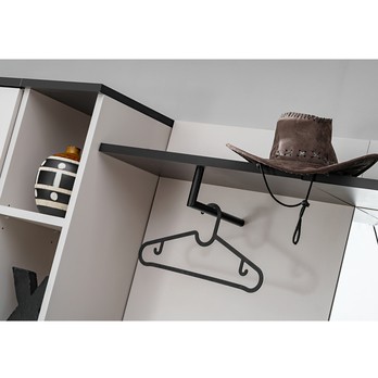 Predsieňový panel HEGU 5 kašmírová/čierna 3