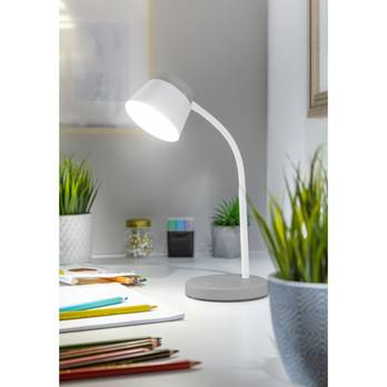 Stolná lampa HELIN biela/sivá 1