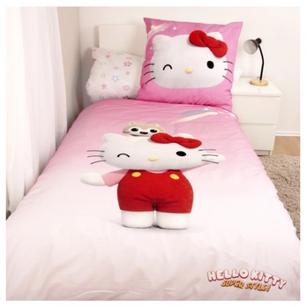 Posteľná bielizeň HELLO KITTY 70x90 a 140x200 cm 1