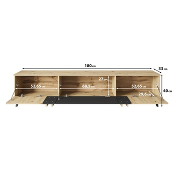 TV komoda HELS dub artisan 4