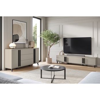 TV komoda HELS béžová 1