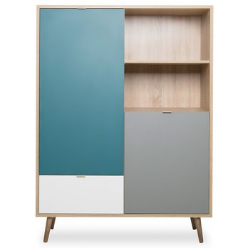 Regál HENDRICK 53 dub sonoma/viacfarebná 3