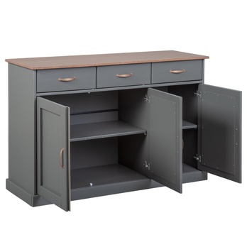 Komoda HENRIETTA sivá/hnedá 2