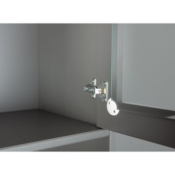 Komoda/vitrína HENRIETTA sivá/hnedá 4