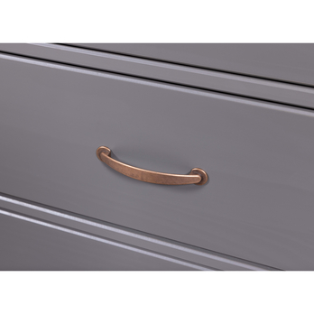 Vitrína HENRIETTA sivá/hnedá 8