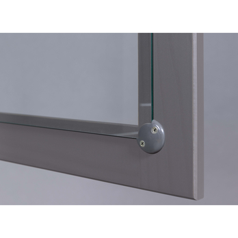 Vitrína HENRIETTA sivá/hnedá 10