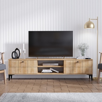 TV komoda HERA dub/čierna 1