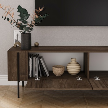 TV stolík HERMAN orech 7