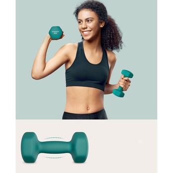 Sada činiek HEX tyrkysová, 2 ks 4