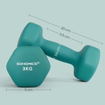 Sada činiek HEX tyrkysová, 2 ks 6