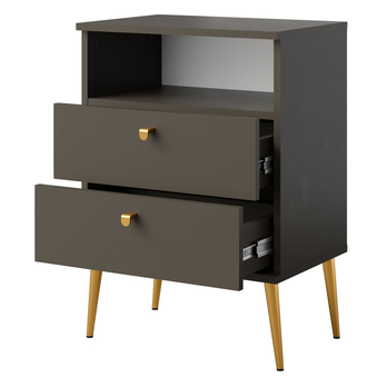 Nočný stolík HIGH I tmavobéžová 2