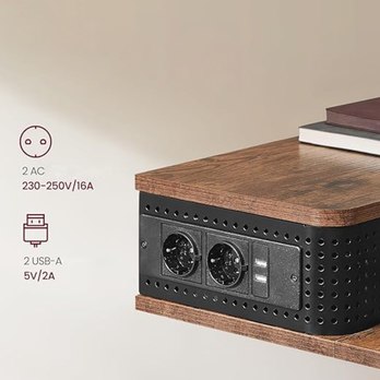 Písací stôl HIGH hnedá/čierna 4