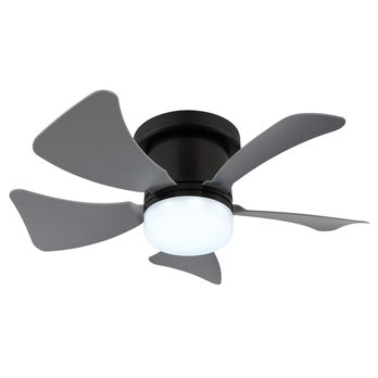 Stropné LED svietidlo s ventilátorom HINES sivá/čierna 3