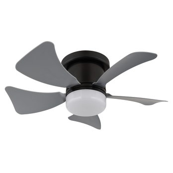 Stropné LED svietidlo s ventilátorom HINES sivá/čierna 5