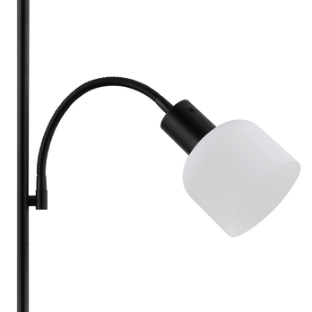 Stojacia lampa HINTON čierna/biela 3